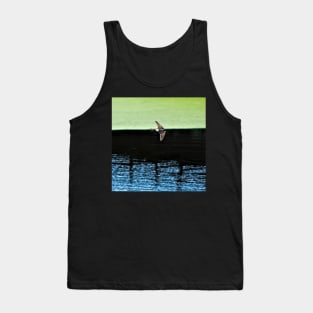 Swallow Flying Across Lake Bird Wildlife Spring Tank Top